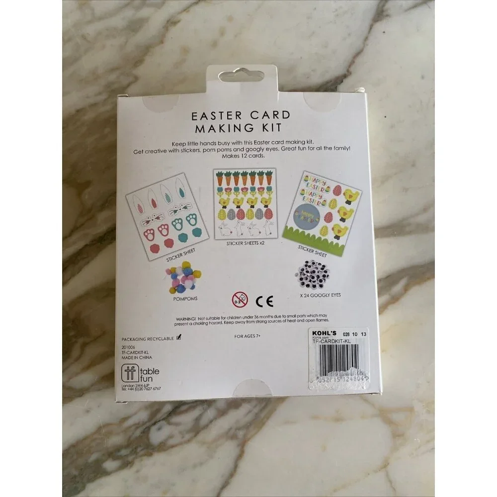 Easter Card Making Kit With Stickers Pompoms & Googly Eyes For Ages 7+ Planet Fr